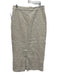 Reformation Size 8 Cream Beige Linen Belt Loops Pencil Hook & Zip Fly Maxi Skirt Cream Beige / 8