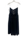 Reformation Size 6 Black Polyester Satin Sheer Strapless Gathered Waist Dress Black / 6