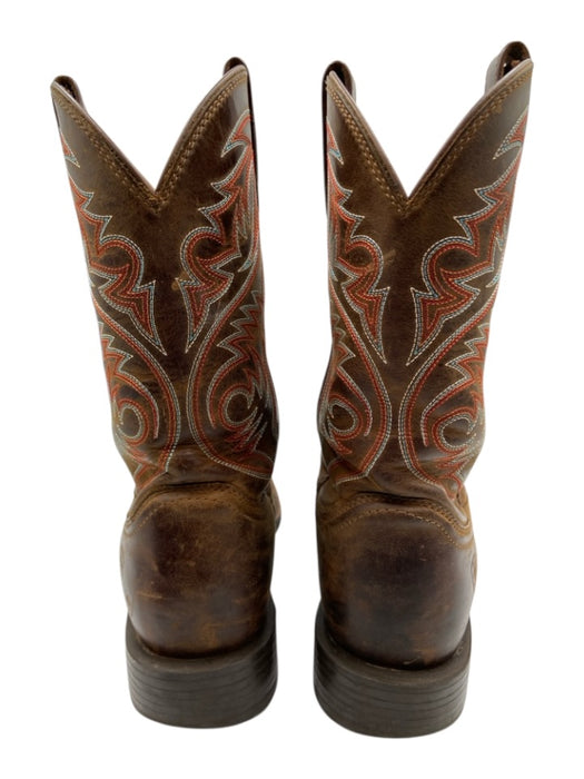 Ariat Shoe Size 8.5 AS IS Brown Leather Solid Cowboy Men's Shoes Brown / 8.5