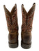 Ariat Shoe Size 8.5 AS IS Brown Leather Solid Cowboy Men's Shoes Brown / 8.5