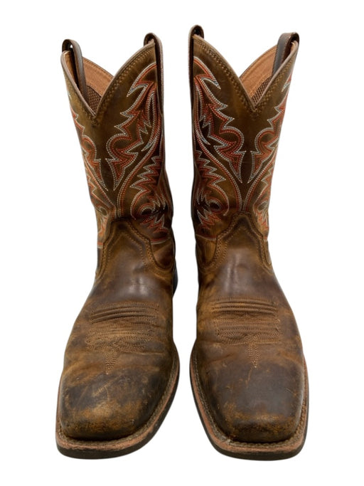 Ariat Shoe Size 8.5 AS IS Brown Leather Solid Cowboy Men's Shoes Brown / 8.5