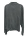 Peter Millar Size L Dark Gray Cotton Solid Quarter Zip Men's Long Sleeve Shirt Dark Gray / L