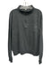 Peter Millar Size L Dark Gray Cotton Solid Quarter Zip Men's Long Sleeve Shirt Dark Gray / L