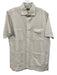 Sid Mashburn Size M White & Blue Cotton Dots Button Up Men's Short Sleeve White & Blue / M
