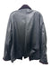 York Furrier Size M Black & Purple Leather Sheer Mink Collar Butterflies Jacket Black & Purple / M