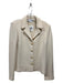 St John Size 6 Cream Wool Gold button Jacket Cream / 6