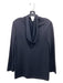 St John Sport Size P Black Wool Zip Ribbed Long Sleeve Cardigan Black / P