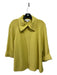 St John Collection Size 8 Mustard Yellow Wool Collar Zip Front 3/4 Sleeve Jacket Mustard Yellow / 8