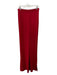 St John Collection Size 6 Red Wool Straight Cut High Rise Elastic Pants Red / 6