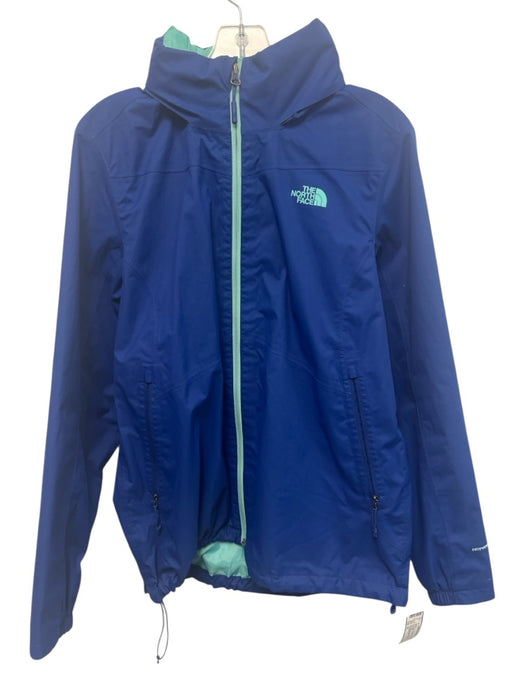 The North Face Size XL Blue Polyester Front Zip Jacket Blue / XL