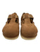 Ugg Shoe Size 10 Tan Leather Velcro Strap Slip On Clogs Tan / 10