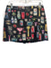 Amanda Uprichard Size M Black & Multi Polyester Back Zip Abstract Print Skirt Black & Multi / M
