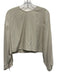 Camilo Size Est Small Beige Linen Back Zip Long Sleeve Top Beige / Est Small