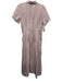 J Crew Size 4 White, Red, Green Viscose Button Down Floral Lace Trim Dress White, Red, Green / 4