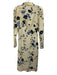 N 21 Size 40 Pale Yellow & Purple Polyester Floral High Neck Long Sleeve Dress Pale Yellow & Purple / 40