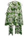 Camilo Size Est S Green & White Cotton Floral Hook & Eye Pants Set Green & White / Est S