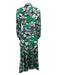 Alexis Size Small Green, White & Black Polyester Long Sleeve Floral Skirt Set Green, White & Black / Small