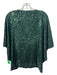 Trina Turk Size XS/S Green Polyester Fully Sequined Surplice Batwing Top Green / XS/S