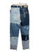 Retrofete Size 29 Dark & Light Wash Cotton Denim Patchwork Distressed Jeans Dark & Light Wash / 29