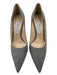 Jimmy Choo Shoe Size 40.5 Silver & Gray Glitter Pointed Toe Houndstooth Pumps Silver & Gray / 40.5