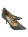 Jimmy Choo Shoe Size 40.5 Silver & Gray Glitter Pointed Toe Houndstooth Pumps Silver & Gray / 40.5