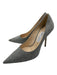 Jimmy Choo Shoe Size 40.5 Silver & Gray Glitter Pointed Toe Houndstooth Pumps Silver & Gray / 40.5