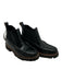Bass Shoe Size 9 Black Leather Croc Embossed Chelsea Foam Sole Booties Black / 9