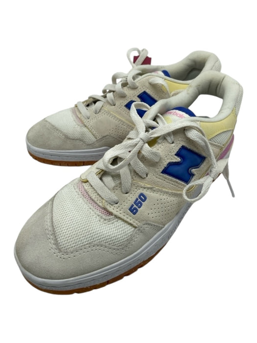 New Balance Shoe Size 9 Cream, Yellow, Blue, Pink Suede Synthetic Sneakers Cream, Yellow, Blue, Pink / 9