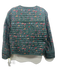 Hill House Size L Hunter Green Cotton Floral Quilted Hook & Eye Front Jacket Hunter Green / L