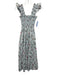 Hill House Size S Light Blue & Multi Cotton Flora & Fauna Sleeveless Dress Light Blue & Multi / S