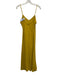 Apiece Apart Size 4 Golden Yellow Viscose Blend Spaghetti Strap V Neck Dress Golden Yellow / 4