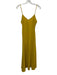Apiece Apart Size 4 Golden Yellow Viscose Blend Spaghetti Strap V Neck Dress Golden Yellow / 4