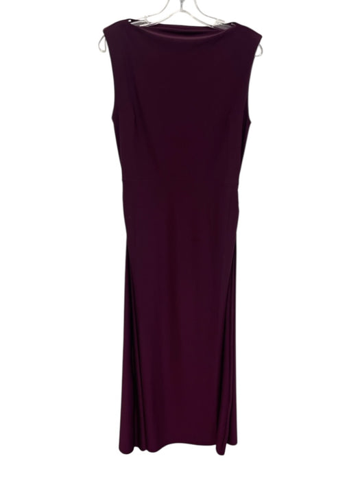 Hill House Size S Maroon Purple Polyester Blend Cap Sleeve Boat Neck Dress Maroon Purple / S