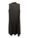 Labo.art Size 0 Dark Brown Cotton Sleeveless Button Front Collared Dress Dark Brown / 0