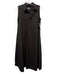 Labo.art Size 0 Dark Brown Cotton Sleeveless Button Front Collared Dress Dark Brown / 0