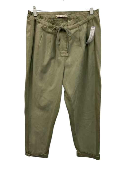 Alice + Olivia Size S Light Green Lyocell blend Elastic & Drawstring Waist Pants Light Green / S