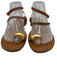 Larroude Shoe Size 9 Tan Brown & Multi Leather Upper Strappy Edge Detail Sandals Tan Brown & Multi / 9