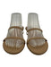 Tkees Shoe Size 9 Beige Leather Upper Two Strap Mule Flat Round Toe Sandals Beige / 9