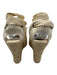 Soludos Shoe Size 9 Cream White & Beige textile upper Woven Wedge Espadrille Cream White & Beige / 9