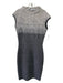 D. Exterior Size XS Gray Wool Blend Sleeveless Knit Ombre Dress Gray / XS