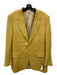 Canali Mustard Wool Blend Solid 2 Button Men's Blazer 52