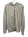 Polo Size L Beige Cotton Solid Zipper Hoodie Men's Jacket Beige / L