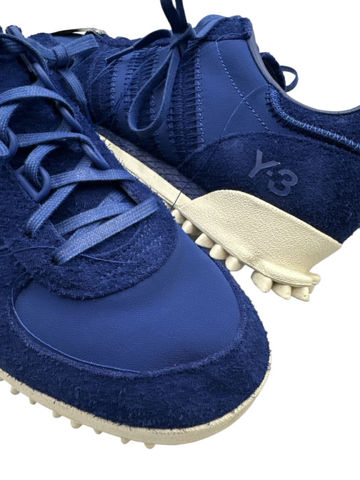Adidas Shoe Size 11.5 Like New Blue & White Suede Solid Sneaker Men's Shoes Blue & White / 11.5
