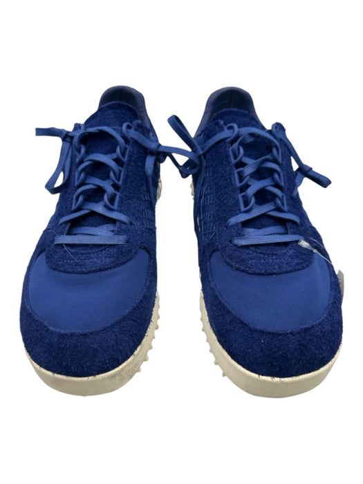 Adidas Shoe Size 11.5 Like New Blue & White Suede Solid Sneaker Men's Shoes Blue & White / 11.5