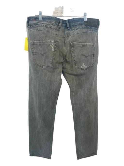 Diesel Size 36 Gray Cotton Blend Distressed Jean Men's Pants 36