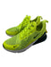 Nike Shoe Size 7 Neon Yellow & White Synthetic Mesh lace up Colorblock Sneakers Neon Yellow & White / 7