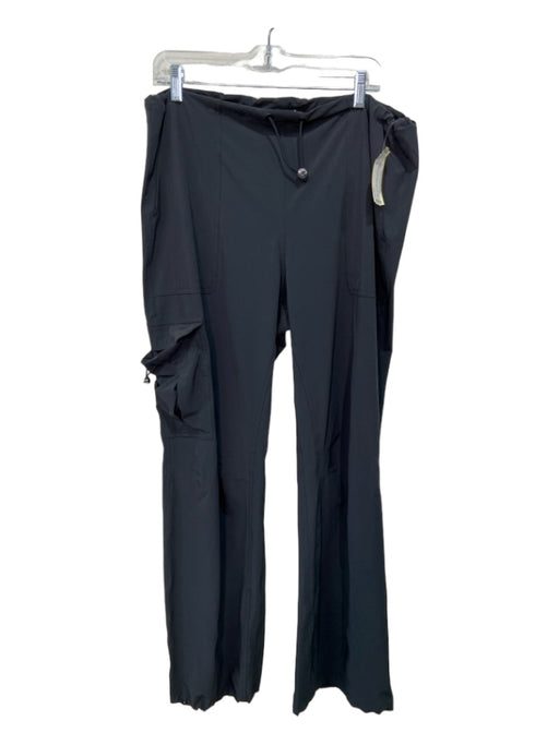 Alo Size M Black Polyester Blend Drawstring Waist Cargo Pockets Pants Black / M