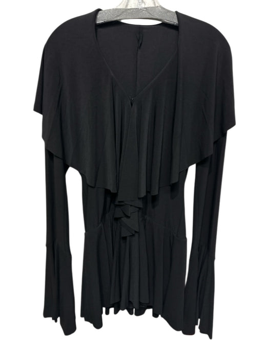 Norma kamali Size M Black Polyester Blend Long Sleeve Built In Bodysuit Dress Black / M