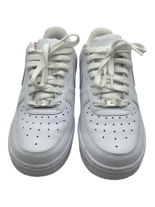 Nike Shoe Size 8 White Leather Upper Perforated Low Top Lace Up Sneakers White / 8
