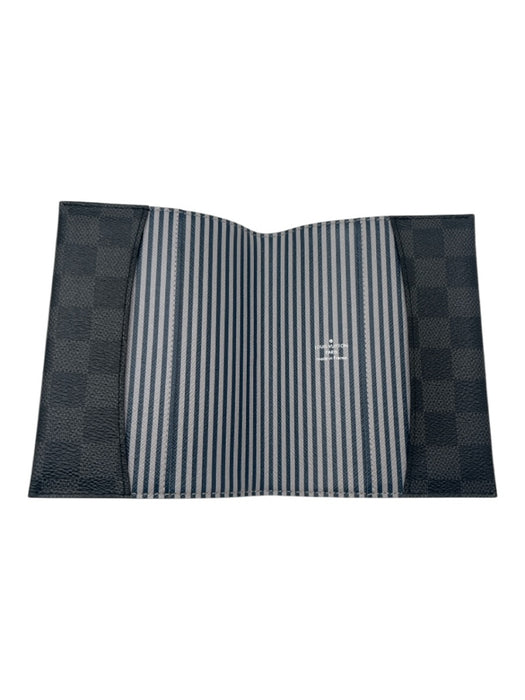Louis Vuitton Black & White Coated Canvas Damier Ebene Checked Wallets Black & White